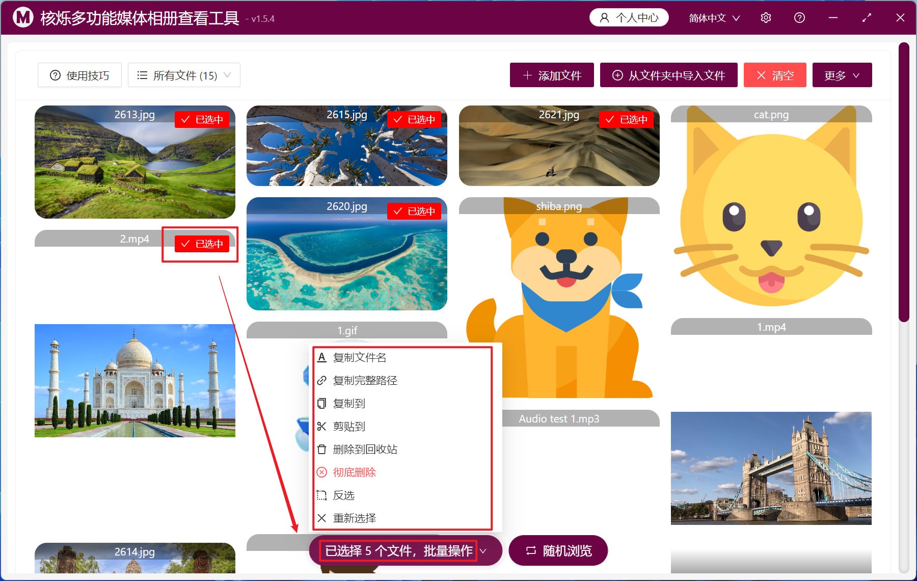 image-指定查找并预览播放出在多个文件夹里不同扩展名的图片、视频以及音频文件