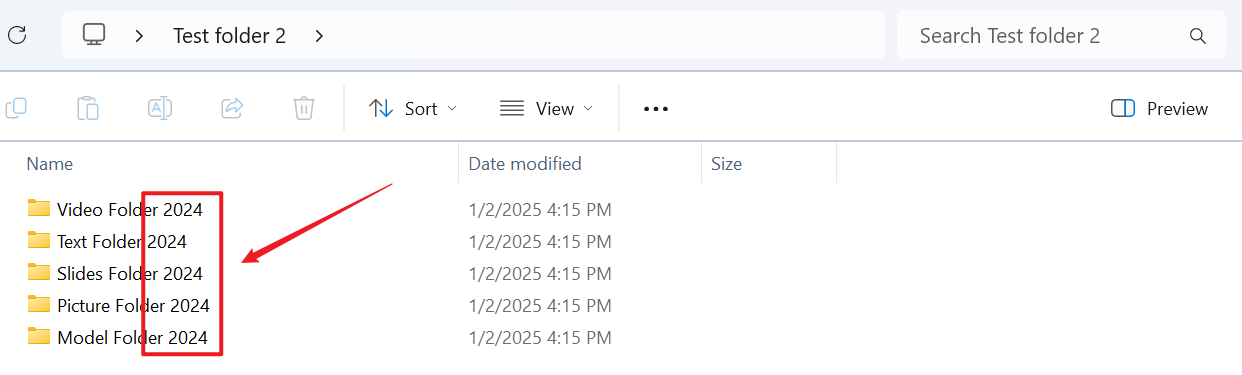image-如何將多個文件夾名稱中的相同數字、符號或關鍵字詞統一批量刪除