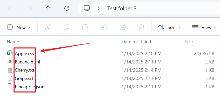 image-多個記事本、純文本文件中如何將第一行內容批量重命名為該文件名
