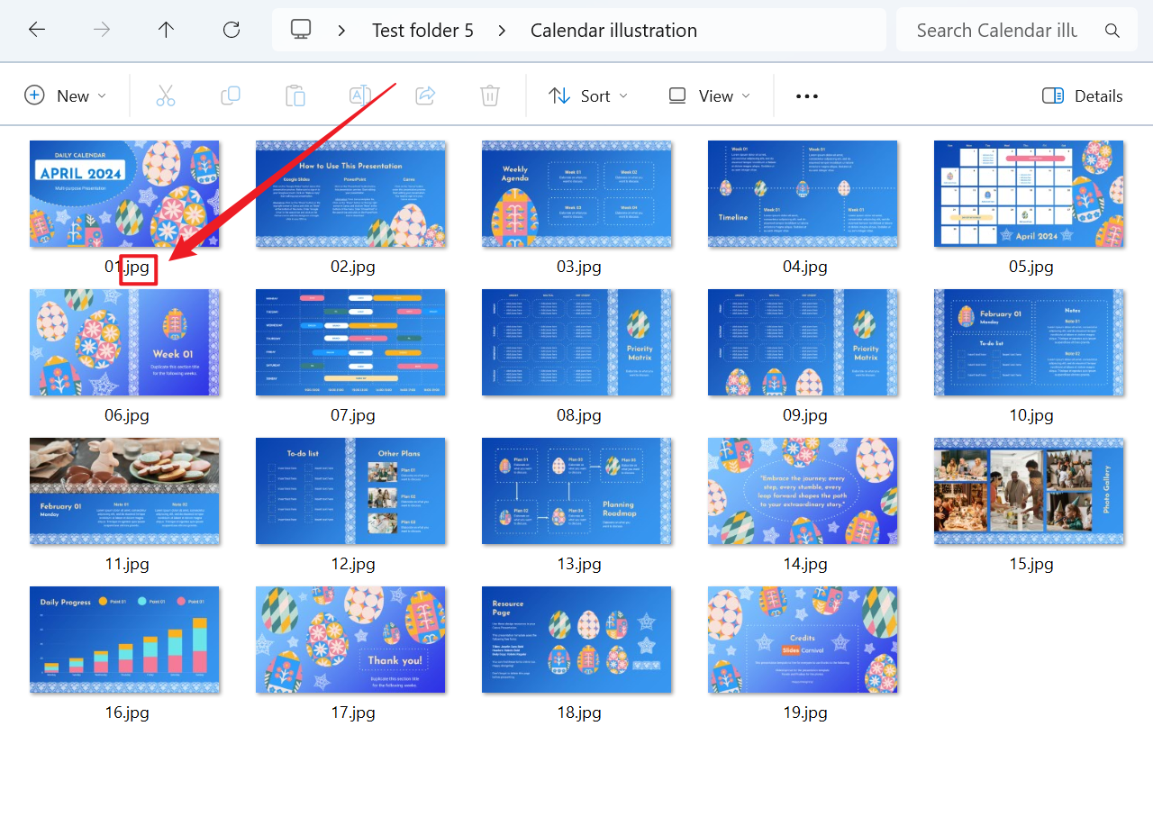 image-非常多Power Point幻燈片將每個文件的全部頁面批量轉換成JPG圖片放進單獨的文件夾中