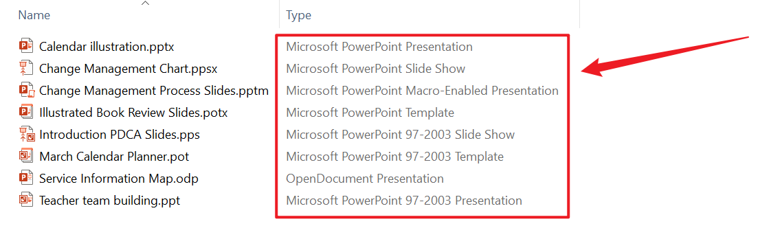 image-很多PowerPoint幻燈片文件的多種格式統一轉換成舊版PPT格式
