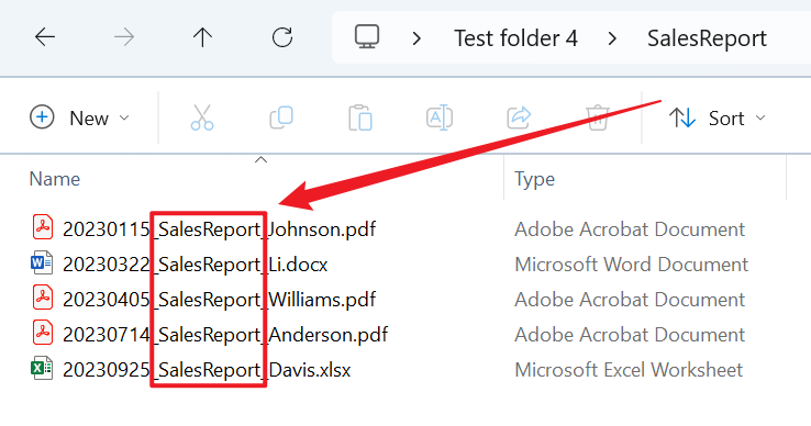 image-大量文件按文件名稱中自定義範圍內的字符批量移動到對應的文件夾中