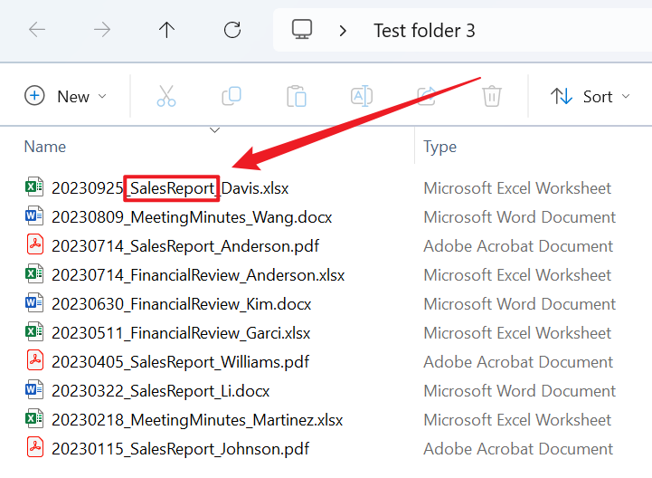 image-大量文件按文件名稱中自定義範圍內的字符批量移動到對應的文件夾中