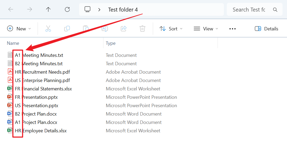 image-非常多的文件按文件名稱開頭兩個字母、數字或文字進行批量分類