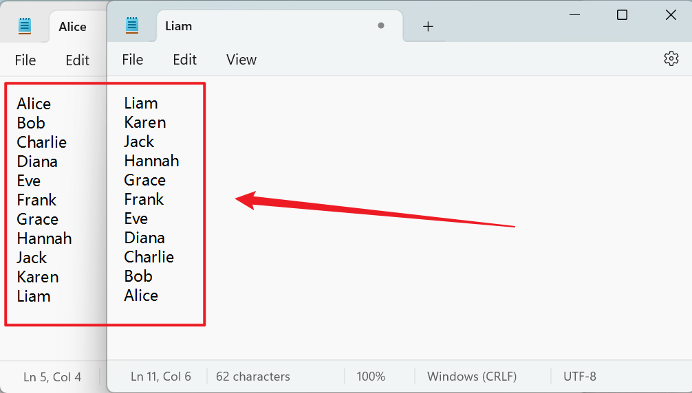 image-剪貼板中複製的多行文本進行升序或降序排列