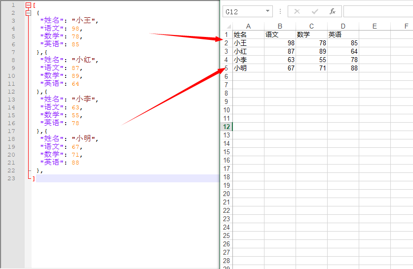 image-如何批量将 Json 转为 Excel 格式