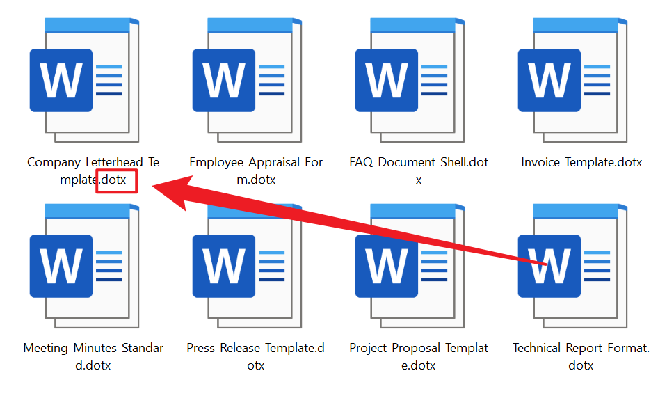 image-很多 Word 文檔批量轉換為 Dotx 模板格式