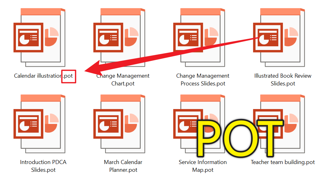 image-大量 PowerPoint 幻燈片文件批量變成兼容 Office 2003 舊版本的 POT 模板格式