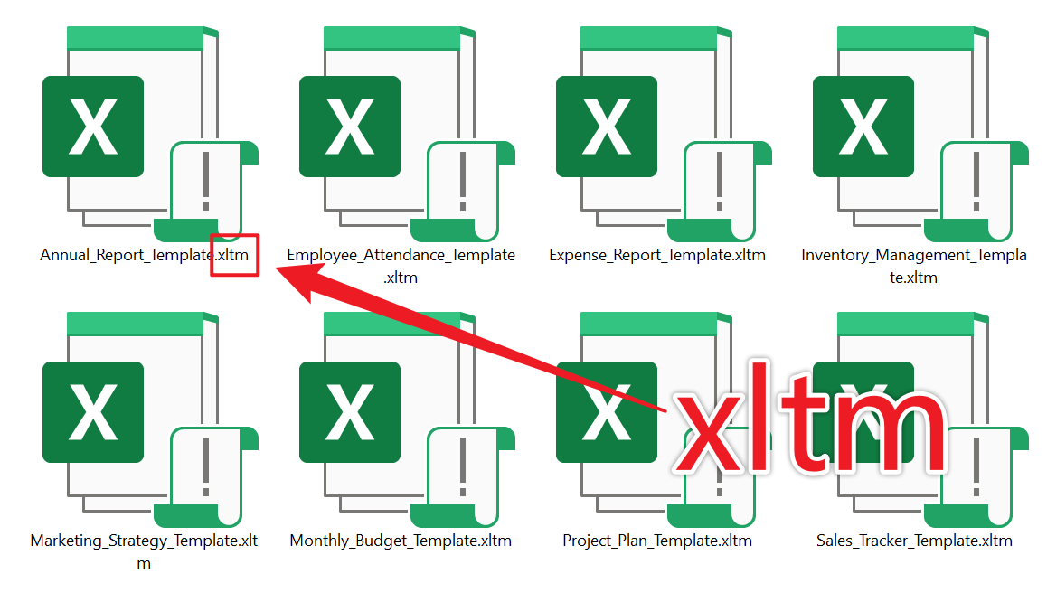 image-Xlsx 批量转 Xltm,Excel 宏模板怎么创建,表格保存为 Xltm 格式