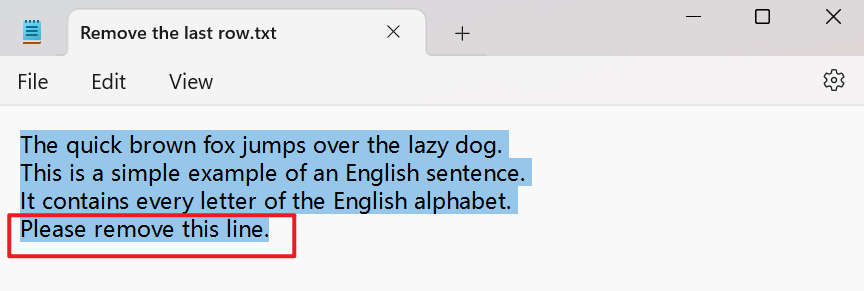 image-即時刪除文字最後一行,怎麼快速清除文本最後一行,選中文字最後一行怎麼立刻刪除