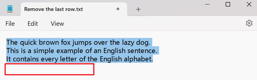 image-即時刪除文字最後一行,怎麼快速清除文本最後一行,選中文字最後一行怎麼立刻刪除