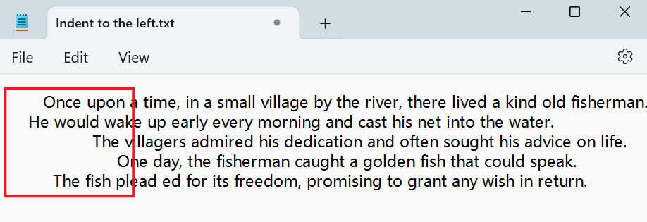 image-选中的文本左缩进,怎么快速缩进段落文字,选中文字快速首行缩进