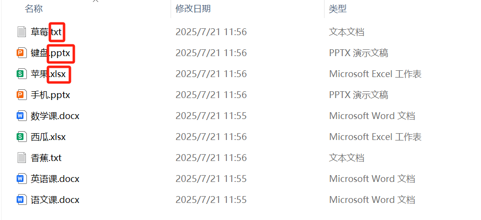 image-文件擴展名,修改擴展名,文件後綴名