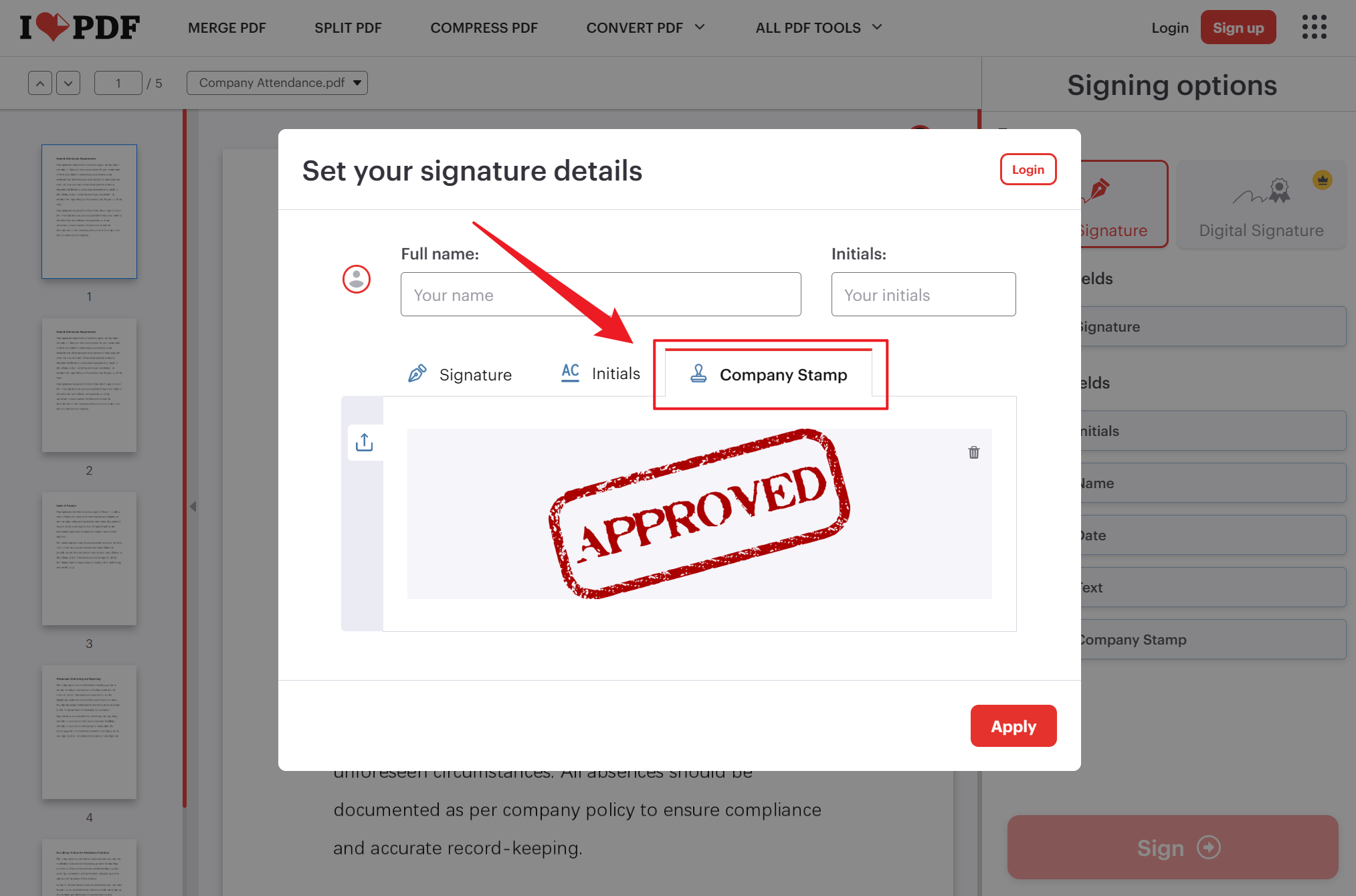 image-如何给 PDF 每页批量盖印章,PDF 全部页面批量添加电子章,PDF 批量加盖公章