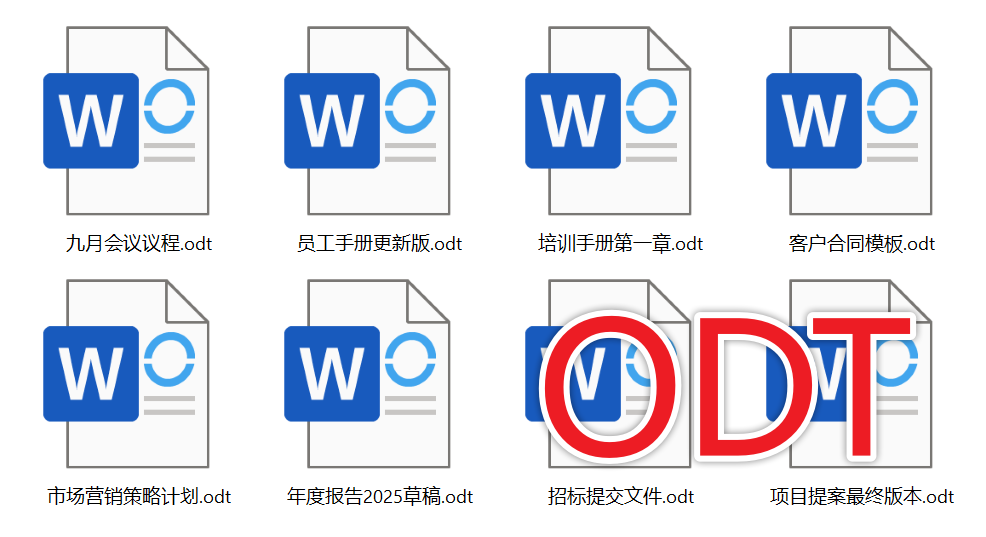 image-Word 批量转 ODT,多个 Word 文档怎么转 ODT 格式,Docx 转 ODT 开源格式