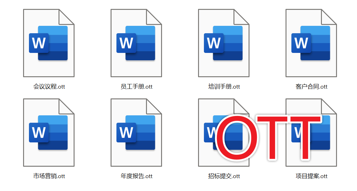 image-Word 批量轉 OTT,Docx 怎麼轉為 OTT 開放文檔模板,批量創建 OTT模板