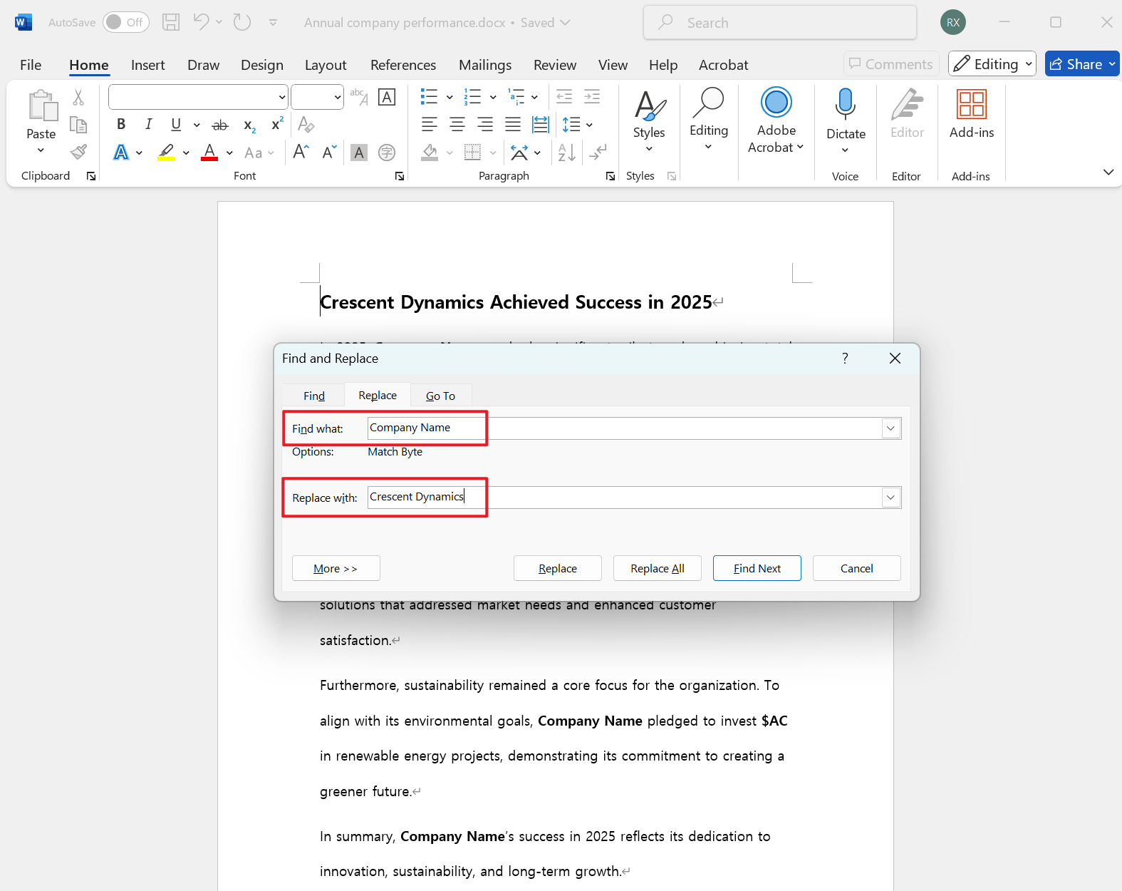 image-Word 批量替换文字数字,多个Word文档关键词批量更新,Docx 文件替换文本内容