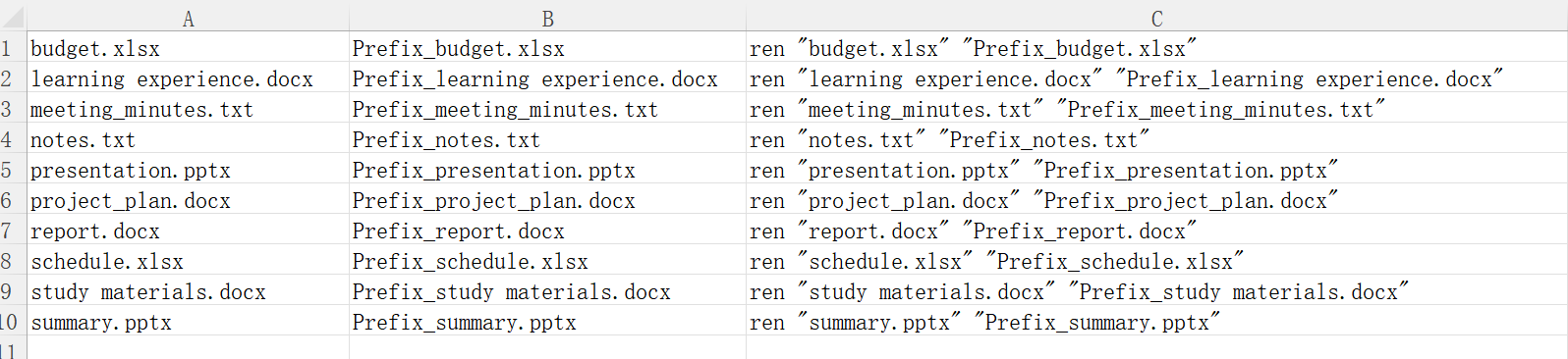 image-给所有文件名加前缀,文件名批量加前缀,文件批量重命名加前缀