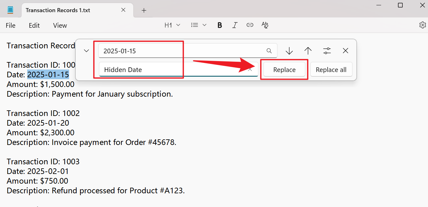 image-批量替换 TXT 日期,记事本日期批量替换,TXT 类似日期结构替换