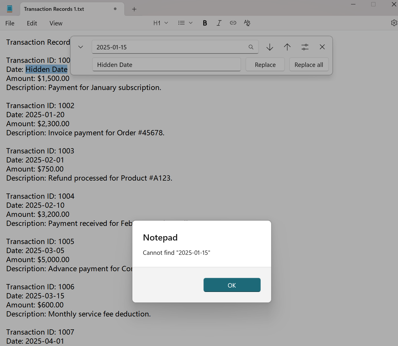 image-批量替换 TXT 日期,记事本日期批量替换,TXT 类似日期结构替换