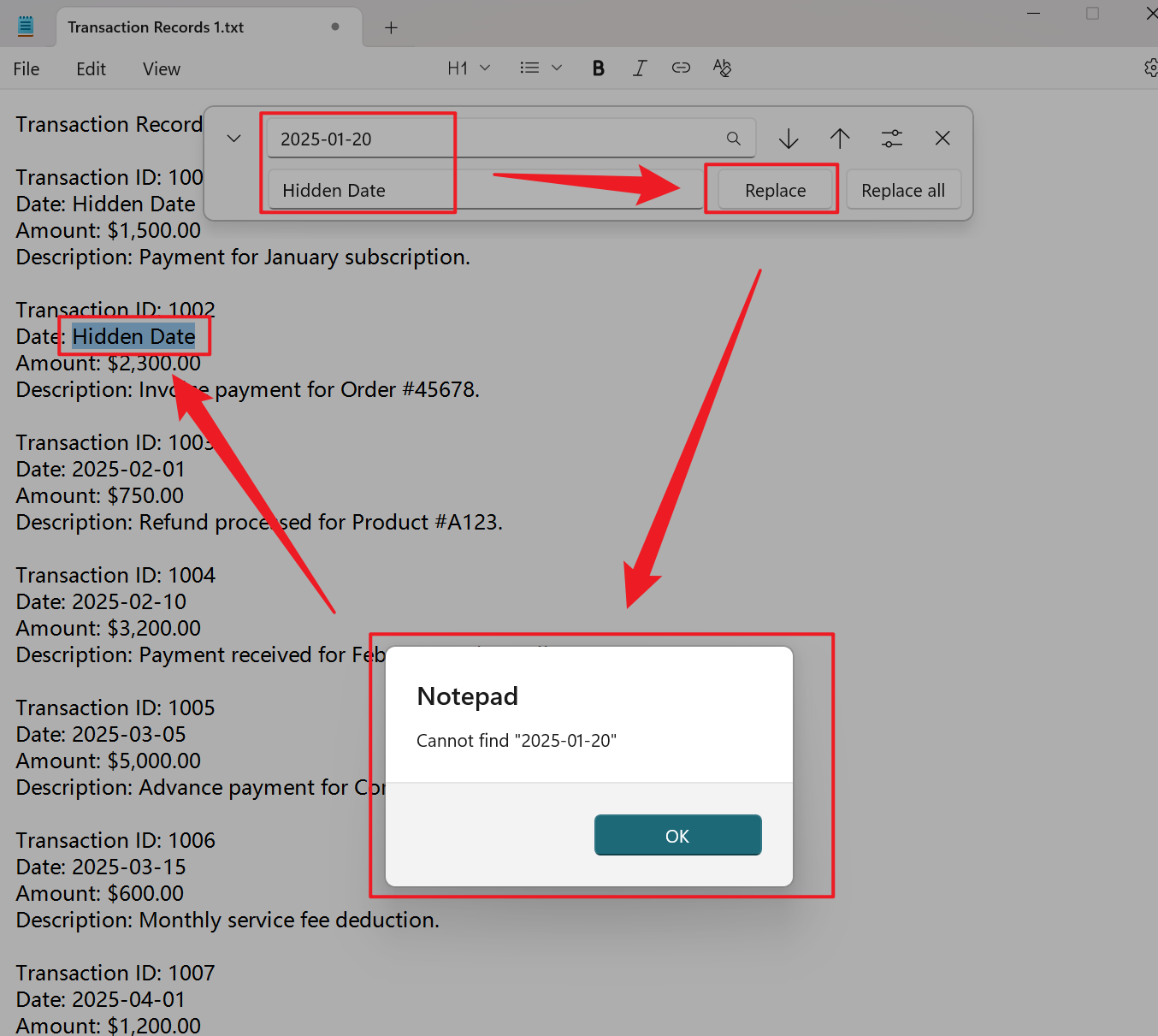 image-批量替换 TXT 日期,记事本日期批量替换,TXT 类似日期结构替换