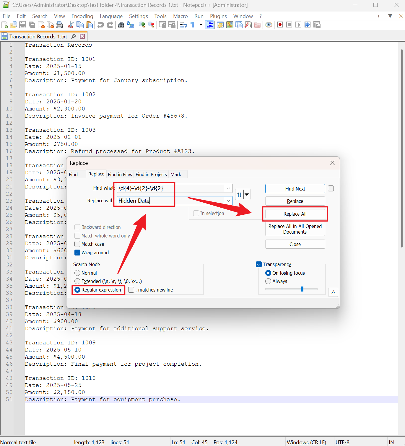 image-批量替换 TXT 日期,记事本日期批量替换,TXT 类似日期结构替换