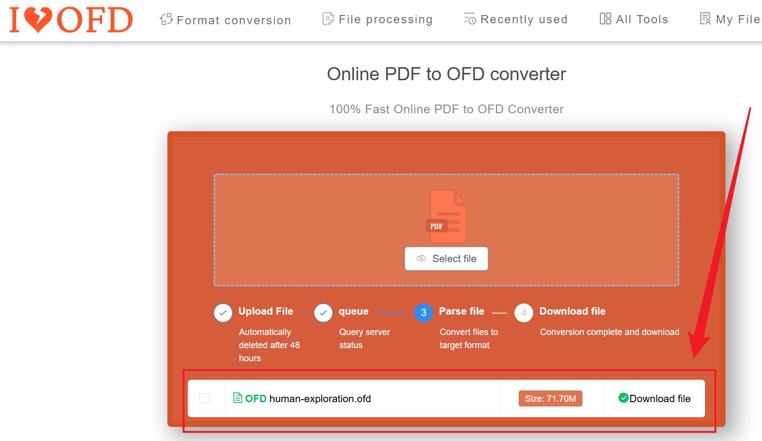 image-PDF 批量转为中国 OFD,多个 PDF 转为 OFD 文档,PDF 转 OFD 转换器