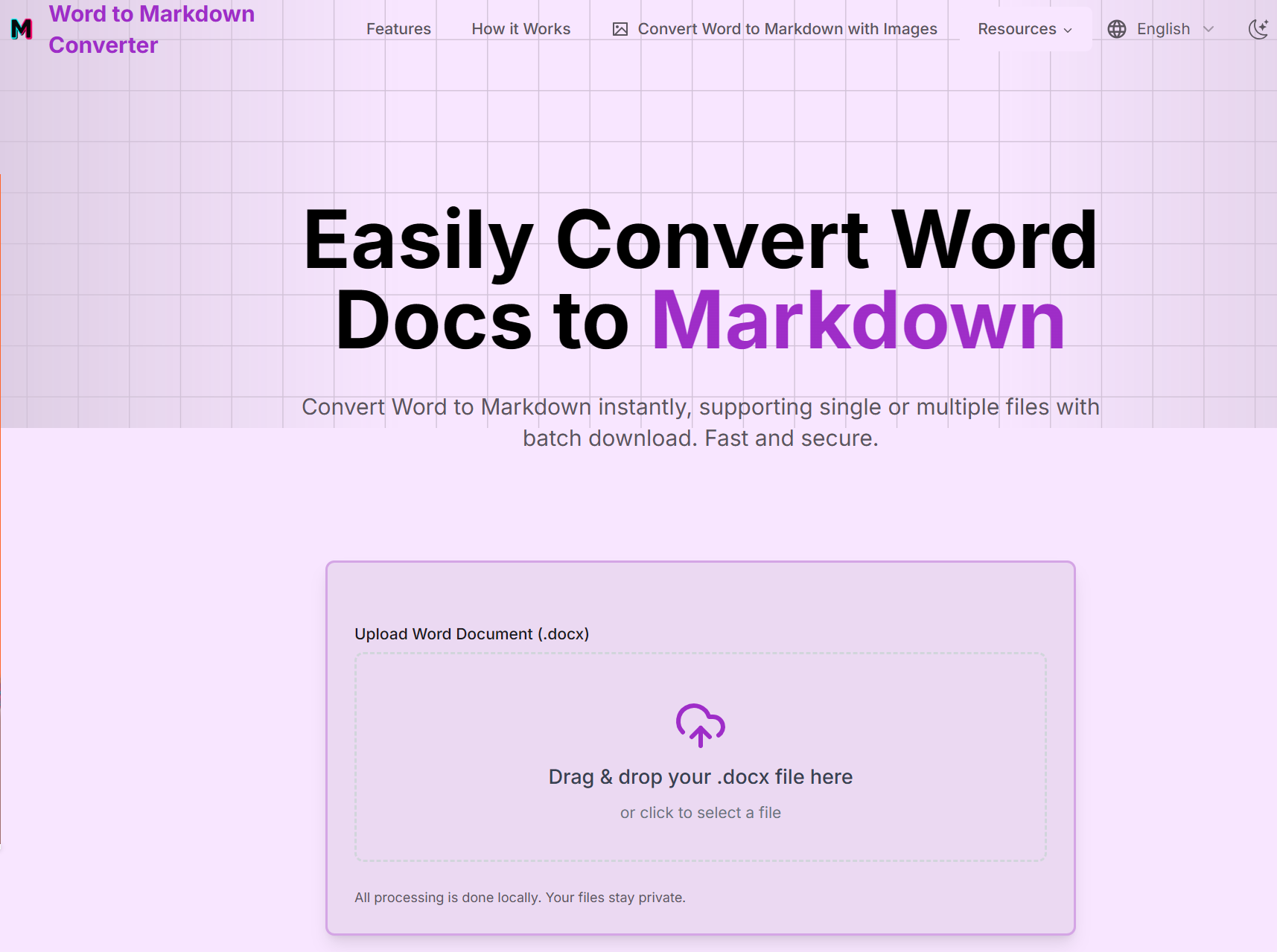 image-Word 批量转为 Markdown 格式,Doc,Docx 批量转 MD 文件,多个 Word 文件同时转 Markdown