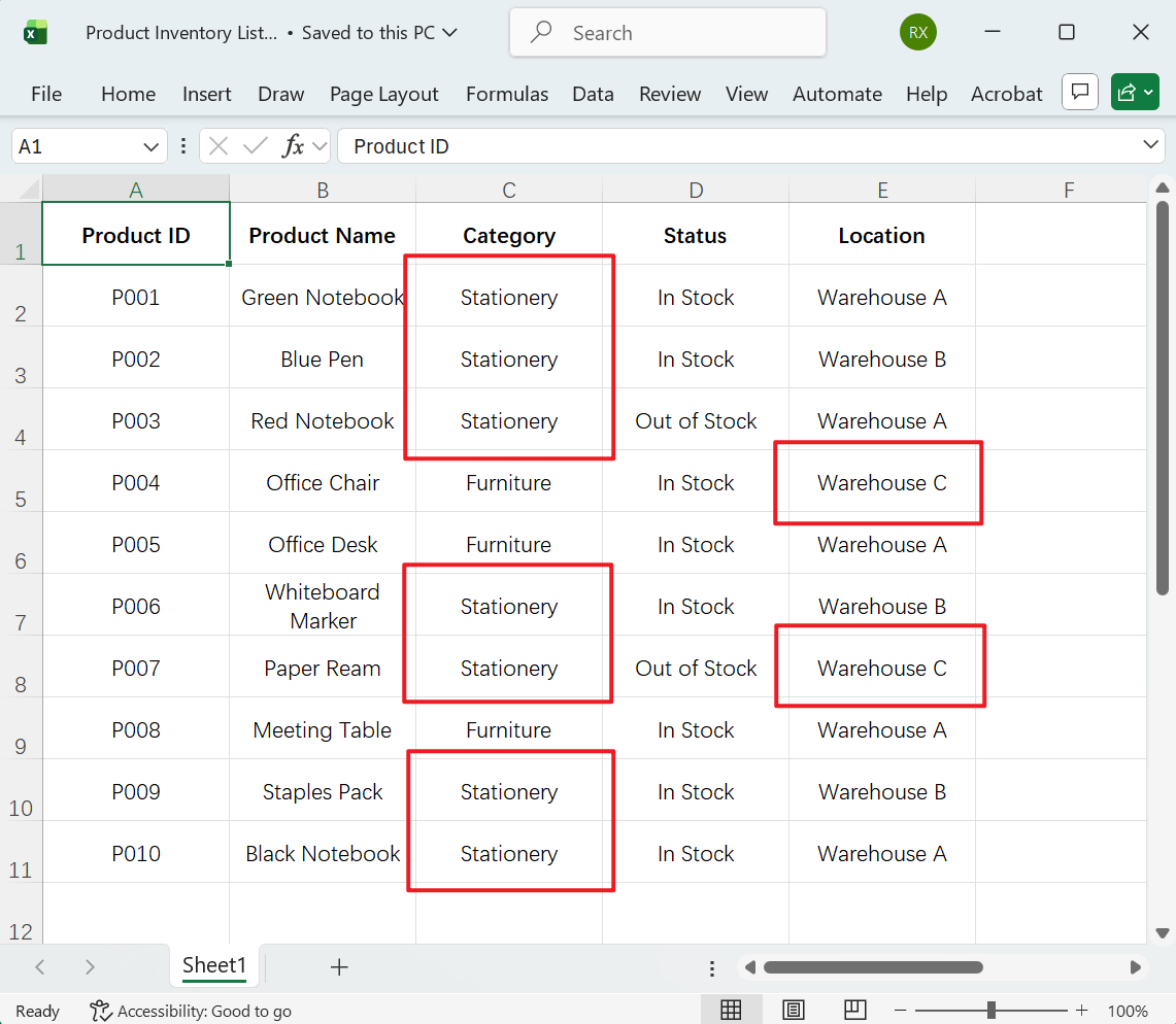 image-Excel 批量替换文字后高亮显示,Excel 批量替换关键字并标记,Xls,Xlsx 批量替换文字后突出显示