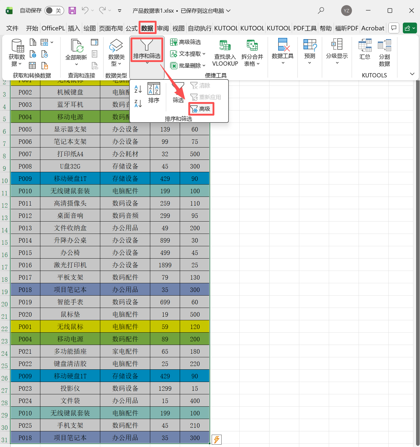 image-Excel刪除重複行,刪除重複行保留第一行,刪除excel重複的內容