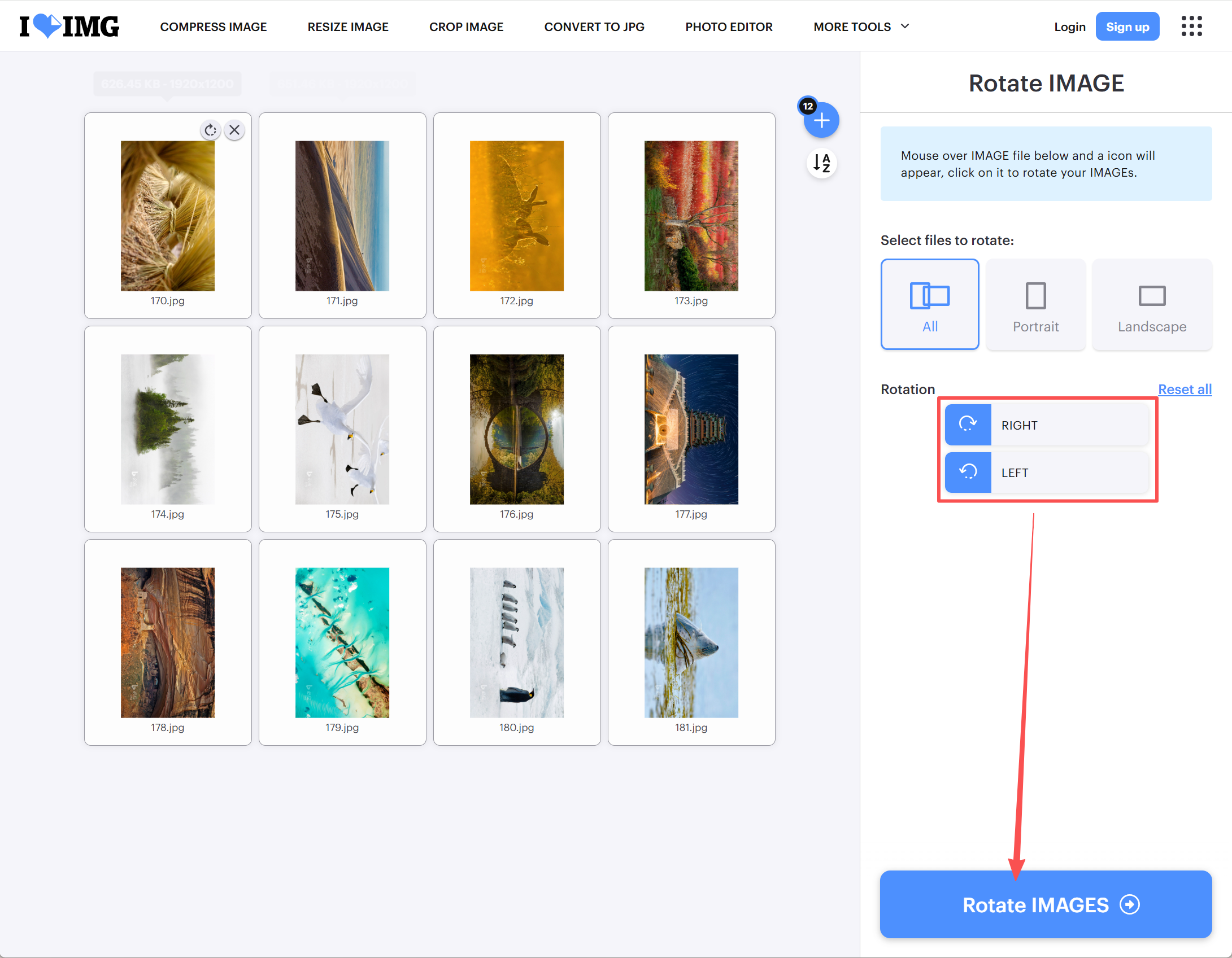 image-批量旋转图片,多张图片统一旋转,图片批量旋转90度