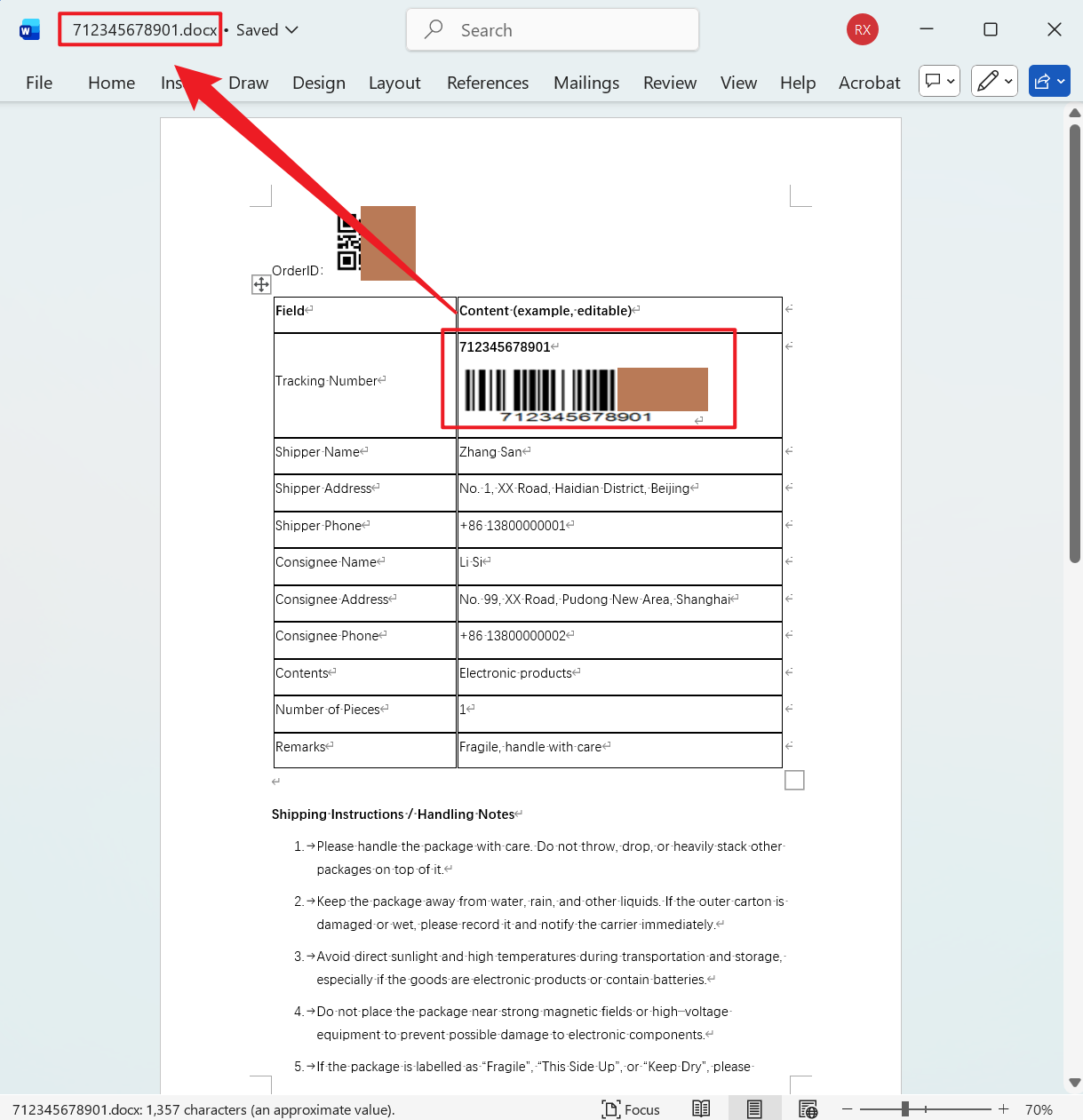 image-Word 按条形码批量重命名,Doc,Docx 根据条形码编号改名,识别 Word 条形码并重命名工具