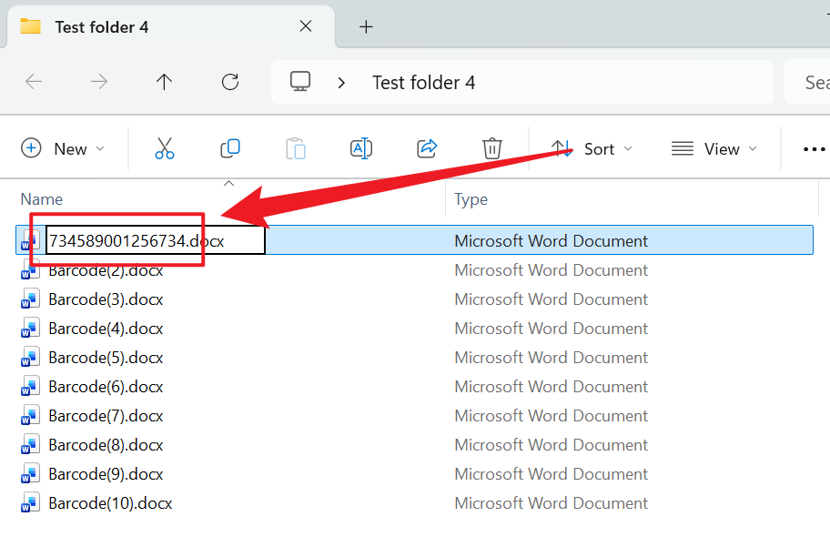 image-Word 按条形码重命名,Doc,Docx 以文中条形码改名,批量重命名 Word 文件