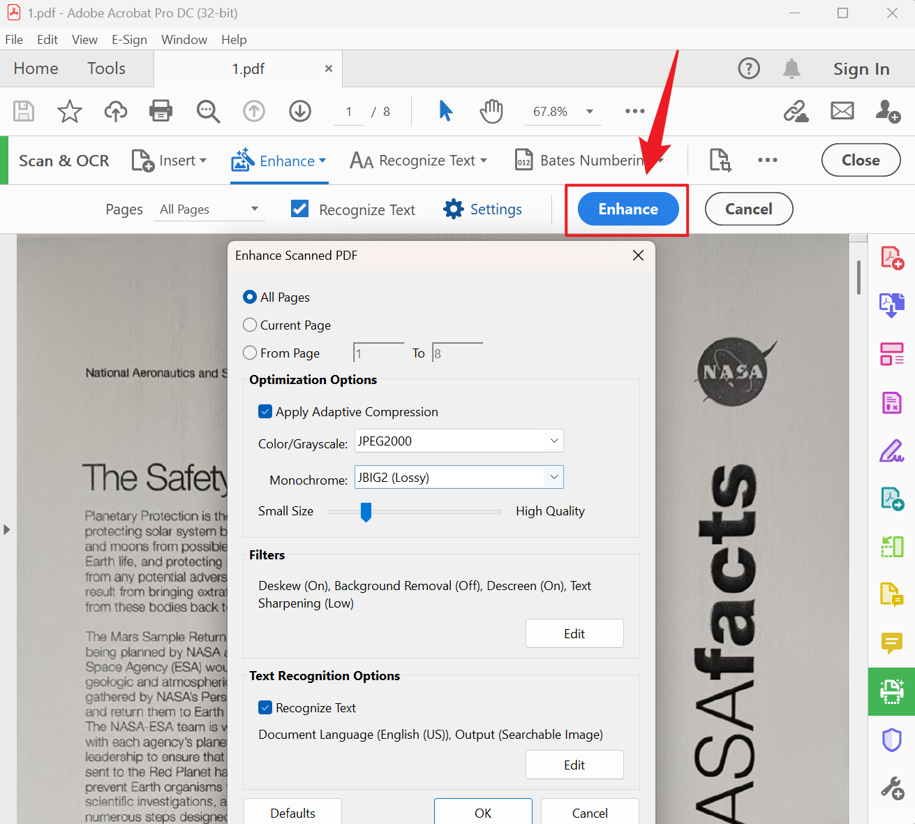 image-PDF 圖片批量清晰化,PDF 內的圖片批量增強,PDF 里的文字圖片變清晰
