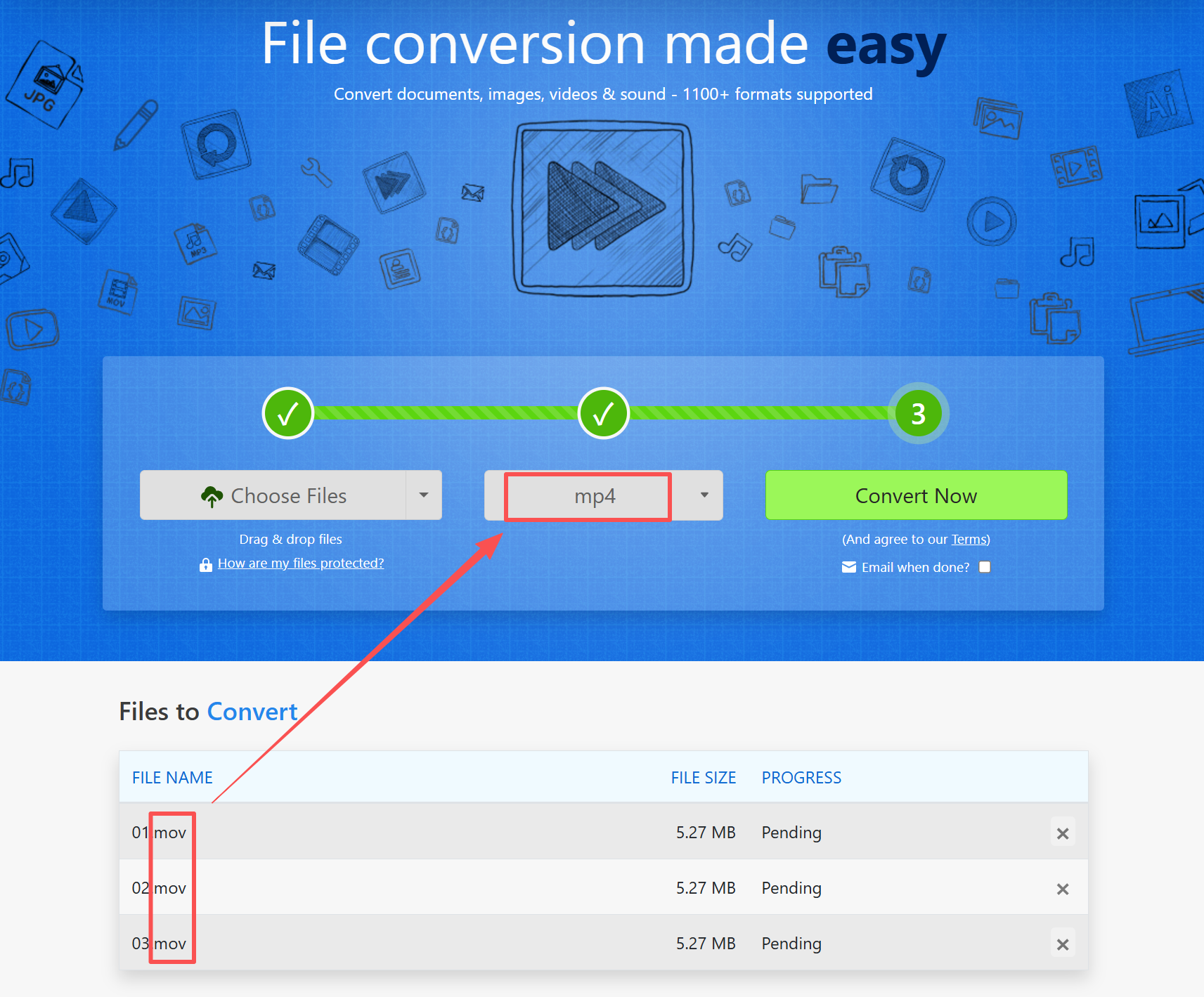 image-Mov格式轉mp4,mov怎麼轉換成mp4,mov批量轉mp4