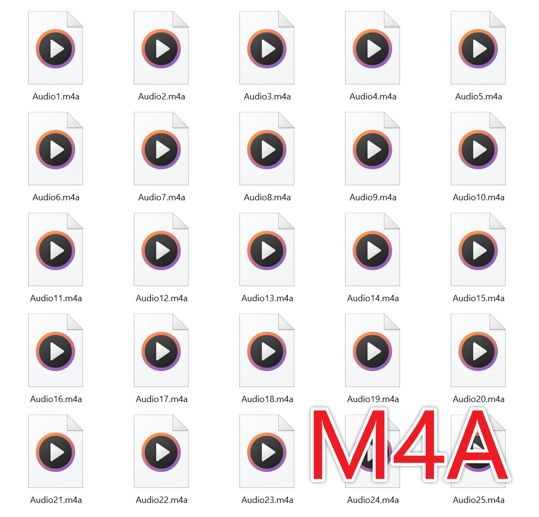 image-MP3 批量轉 M4A,音頻格式轉換工具,音頻批量轉換為 M4A 文件
