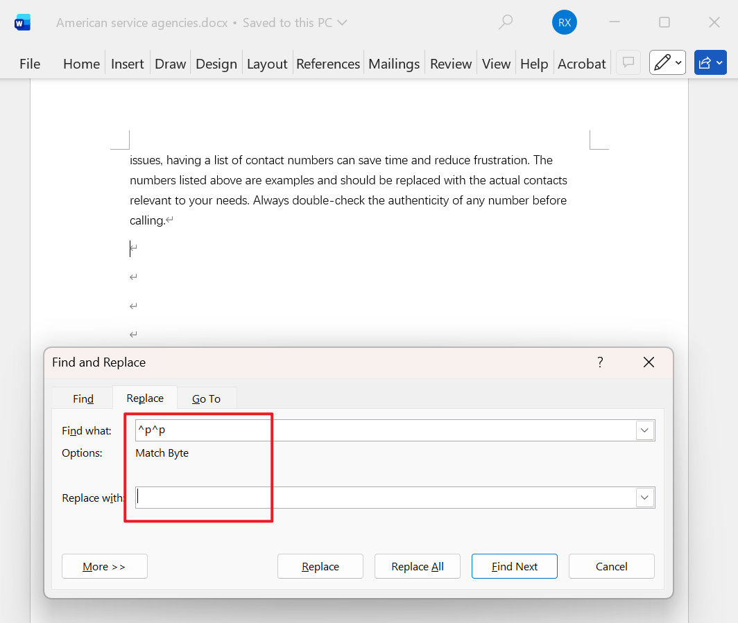 image-Word 删除末尾空白行,批量删除 Doc,Docx 空白行,Word 结尾空白清除