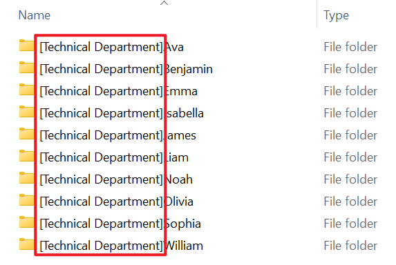 image-批量修改文件夾名稱,文件夾名前插入文字,批量重命名文件夾