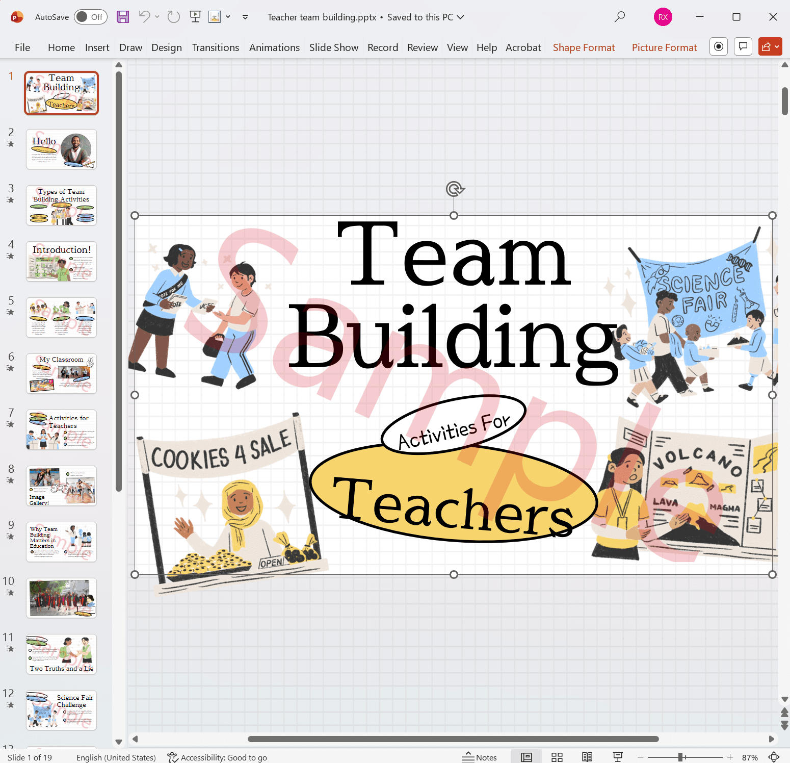 image-PPT添加文字水印,PowerPoint批量加水印,幻灯片每页添加水印