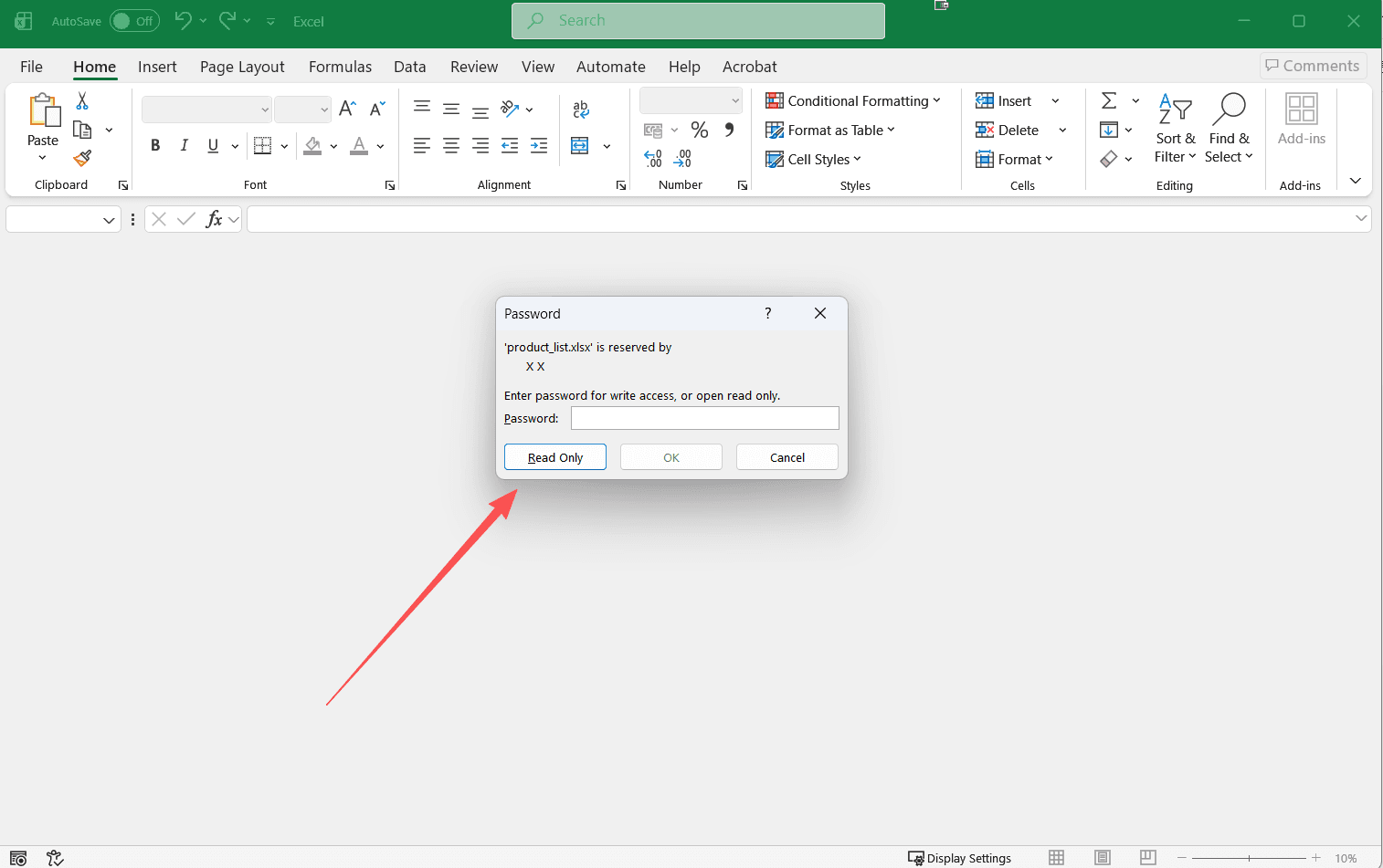 image-批量取消Excel只讀限制,Excel刪除密碼保護,excel只讀改可編輯