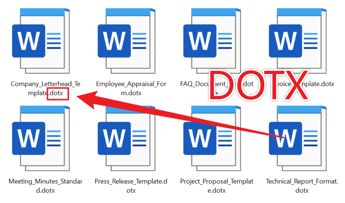 image-Word批量转换Dotx,docx转dotx,Word模板格式转换
