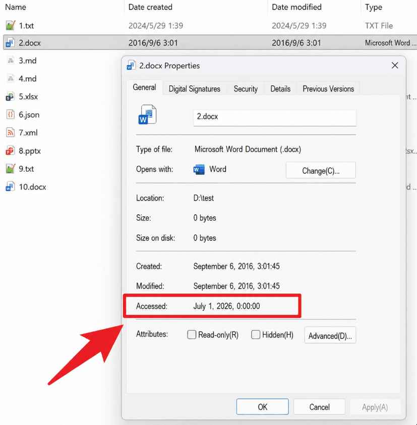 image-檔案存取時間怎麼改,批量改存取時間,Word檔案存取時間,Excel檔案屬性時間,PPT存取時間批量修改