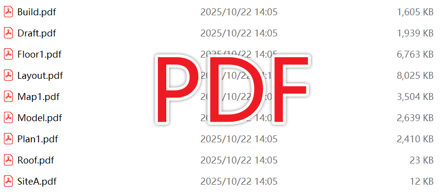 image-多个CAD文件转PDF,一键CAD转PDF,CAD文件批量处理,DWG DXF DWF转PDF,办公软件批量转换