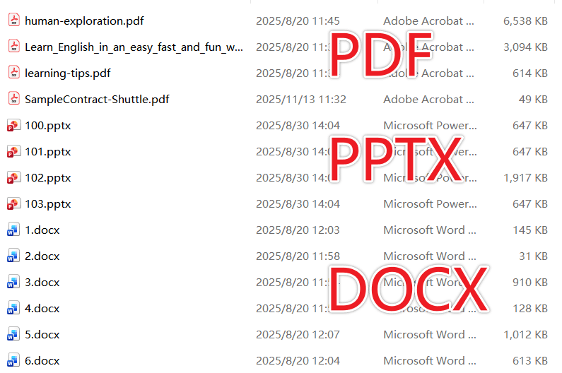 image-按扩展名分类文件,批量整理文件,docx pdf pptx 分类