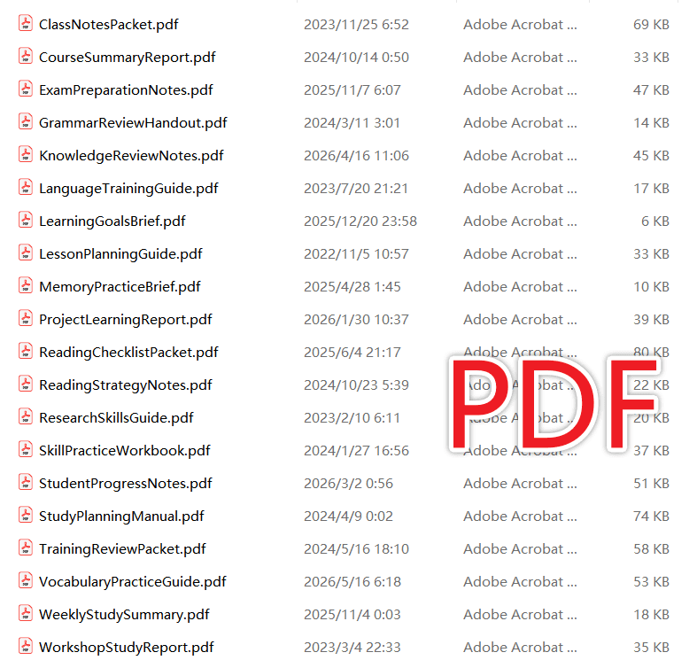 image-批量提取PDF页数,PDF元数据批量导出,PDF文件清单Excel