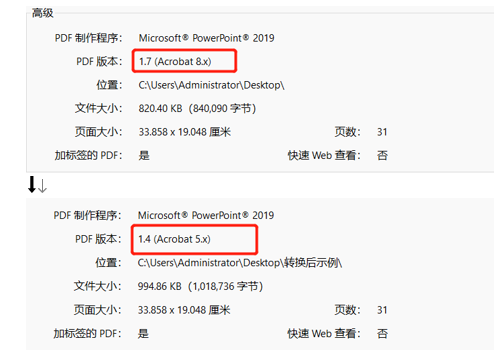 image-批量將 PDF 文件轉換為多種版本的 PDF 1.5/1.6/1.7